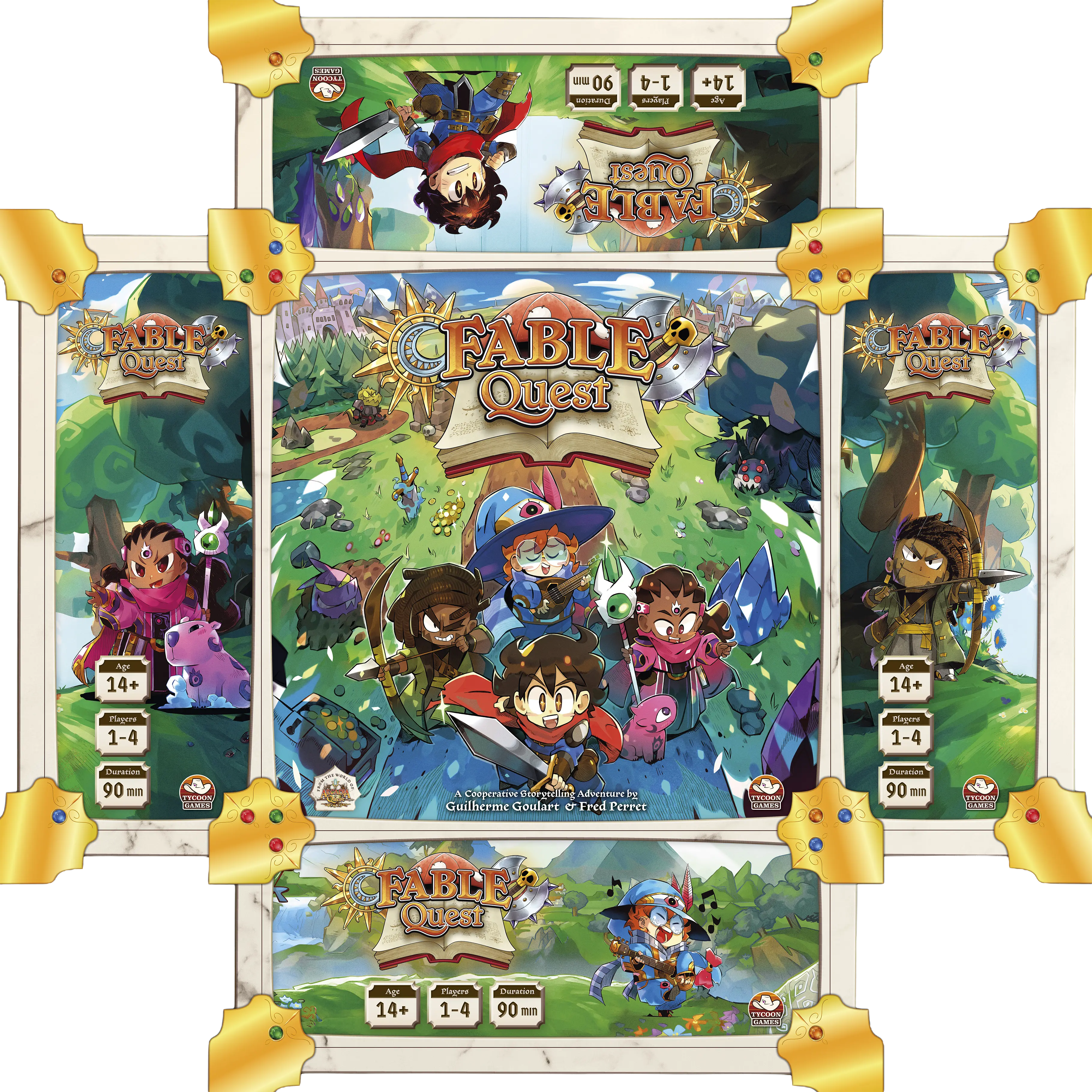 Fable Quest illustrated game box cover