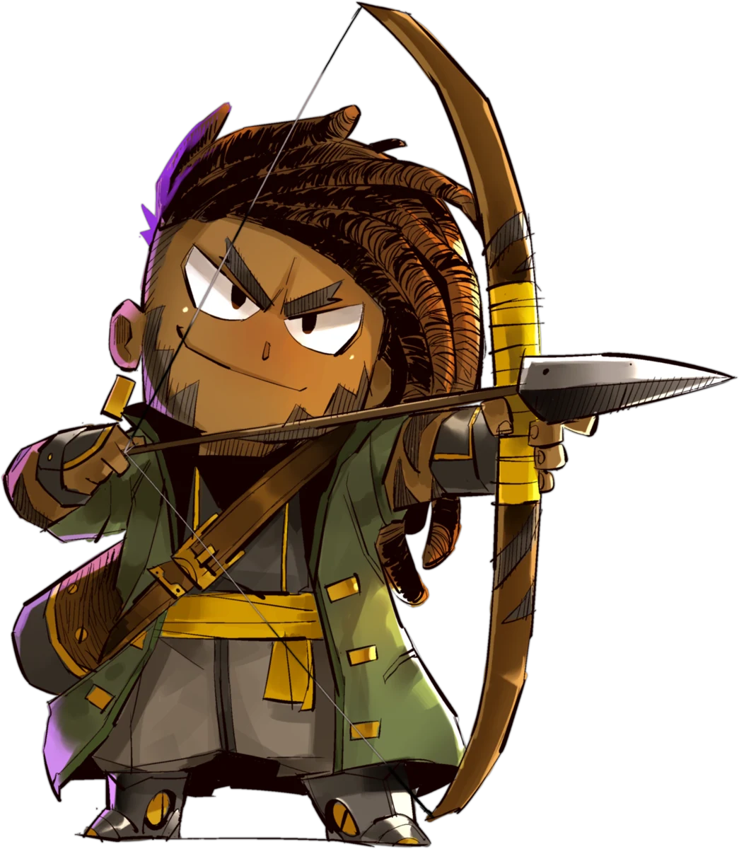 Derek, bow at the ready